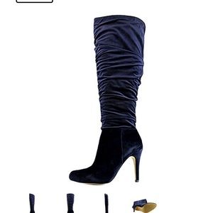 INC - 8.5 Womens Over the Knee Black Boots 👢 😻 Hard to find Wide Calf!
